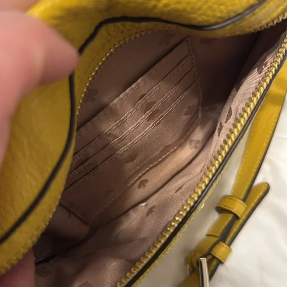 Kate Spade Jackson Leather Belt Bag Fanny Pack Gold Yarrow - Picture 5 of 6